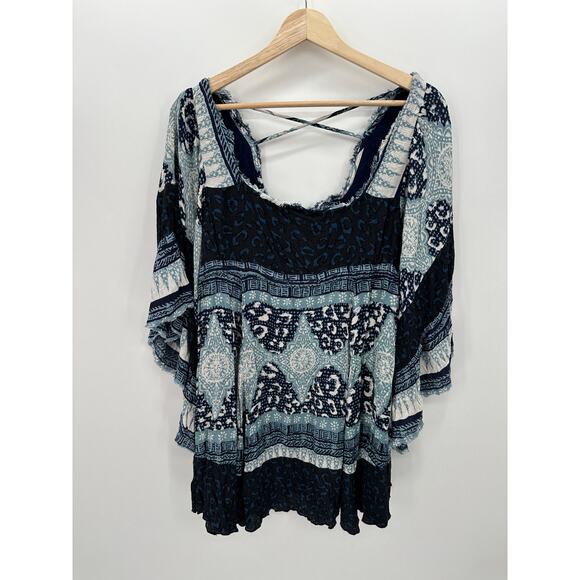 Free People Dresses & Skirts - Free People Boho Festival Coachelle Mini Dress Women Sz XS Earthy Indie Resort